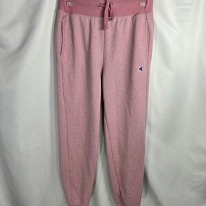 Champion Pink Elastic Draw String Waist Elastic Cuffs Sweat Pants Size Medium